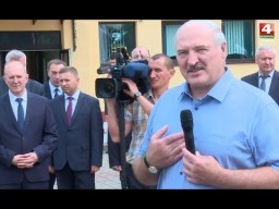 Александр Лукашенко в Ивье. Общение с горожанами